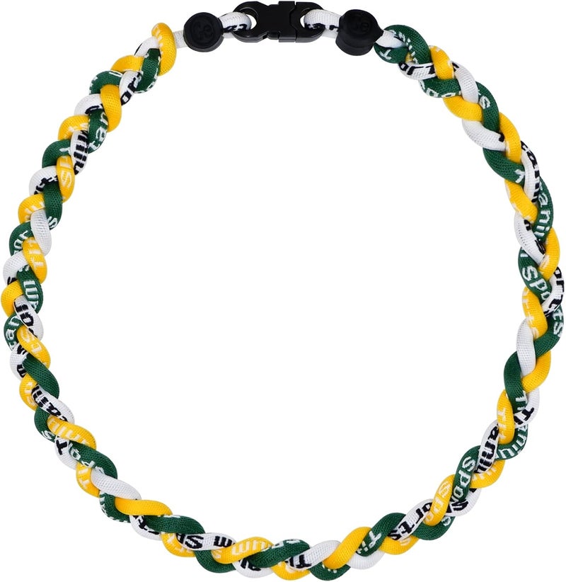 SUPBOMM Baseball Rope Necklaces, League Team Colors Braided Necklace, Baseball Team Gifts - Image 1